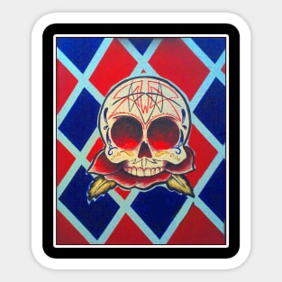 Low Brow Skull Sticker